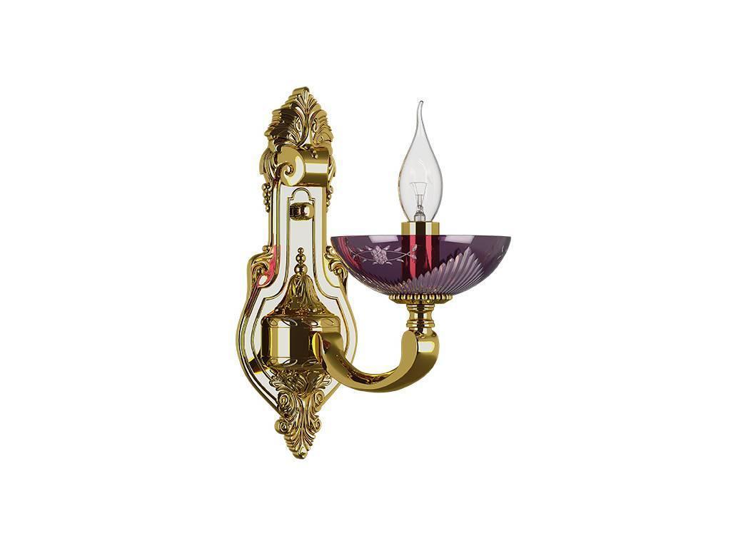 бра Osgona Barcato 1х60W E14  [697612] золото, фиолетовый