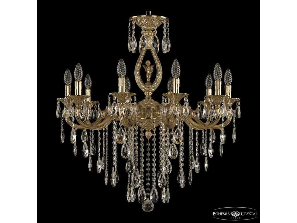 люстра хрустальная Bohemia Ivele Crystal 71401/10/250 B G FA10M   [71401/10/250 B G FA10M] прозрачны