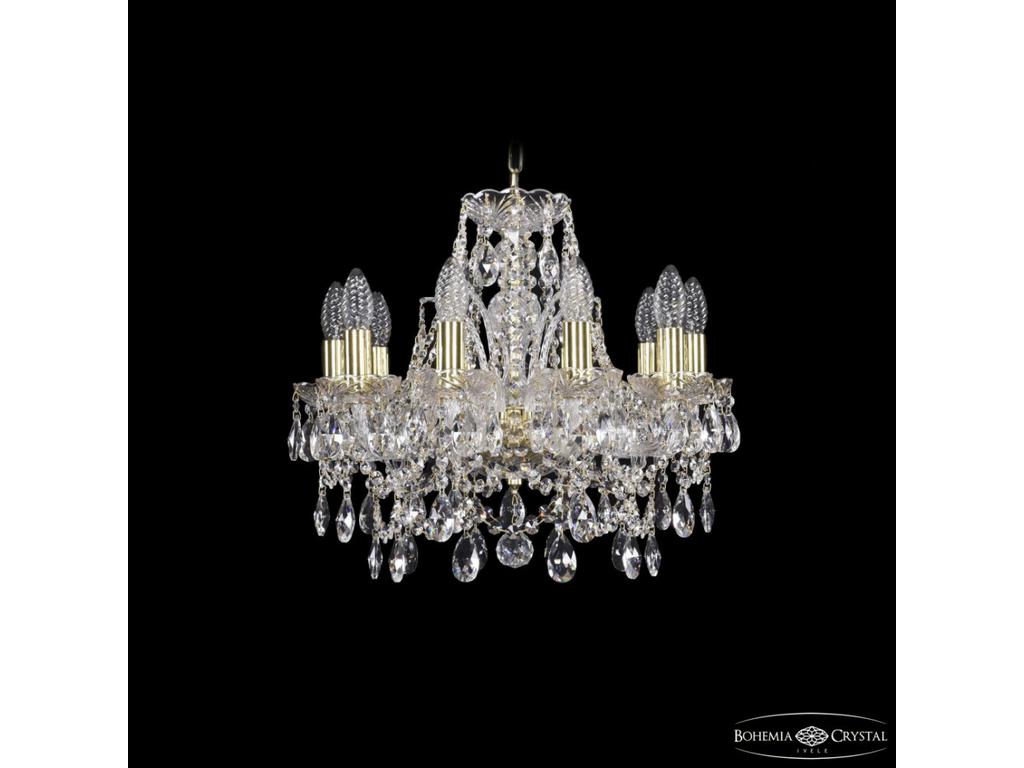 люстра хрустальная Bohemia Ivele Crystal 1411/10/141 G   [1411/10/141 G] прозрачный