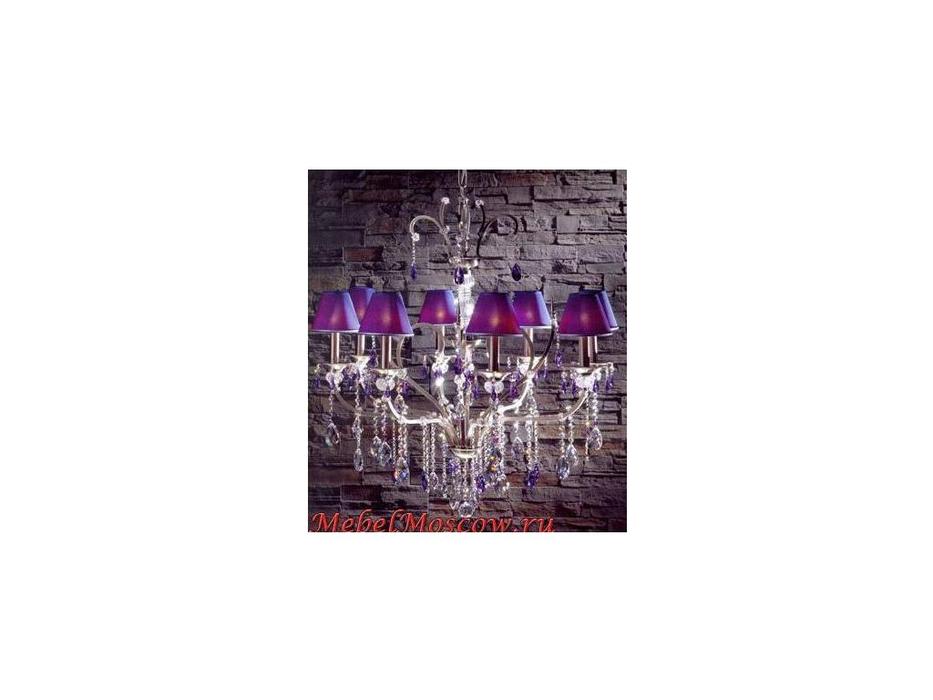 люстра подвесная Copenlamp    [313700] матовое золото, аметист
