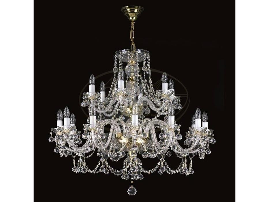 люстра хрустальная Artglass Andrea   [ANDREA XVIII. FULL CUT ST CE] золото