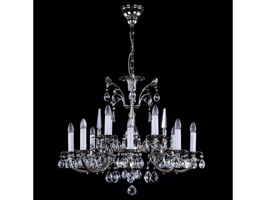 люстра хрустальная Artglass Arabela   [ARABELA NICKEL ANTIQUE CE] никель антик