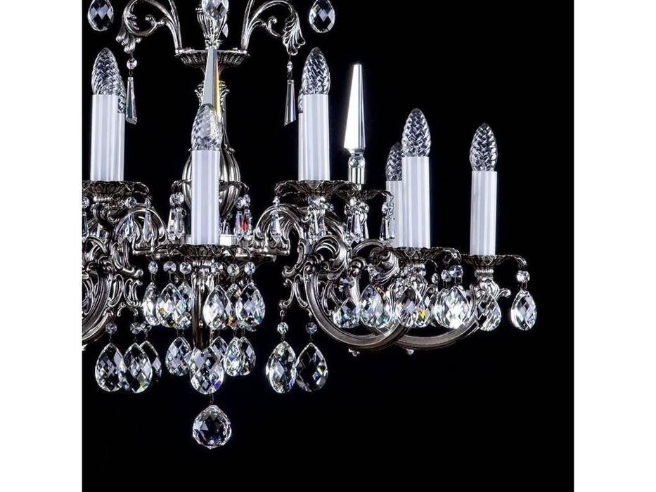люстра хрустальная Artglass Arabela   [ARABELA NICKEL ANTIQUE CE] никель антик