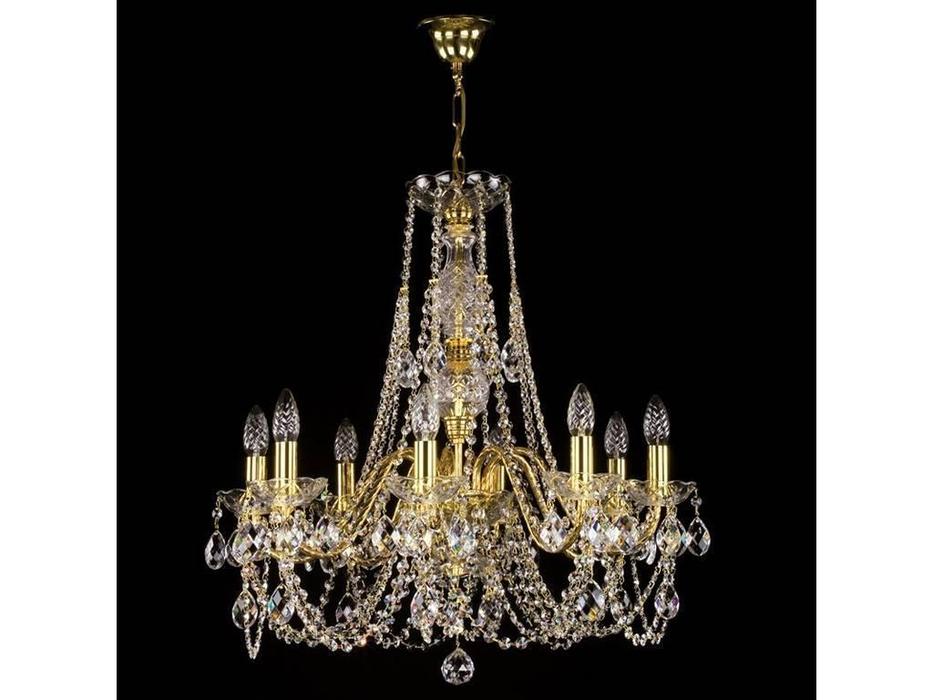 люстра хрустальная Artglass Ariana ARIANA VIII  [ARIANA VIII. CE] шлифованная латунь