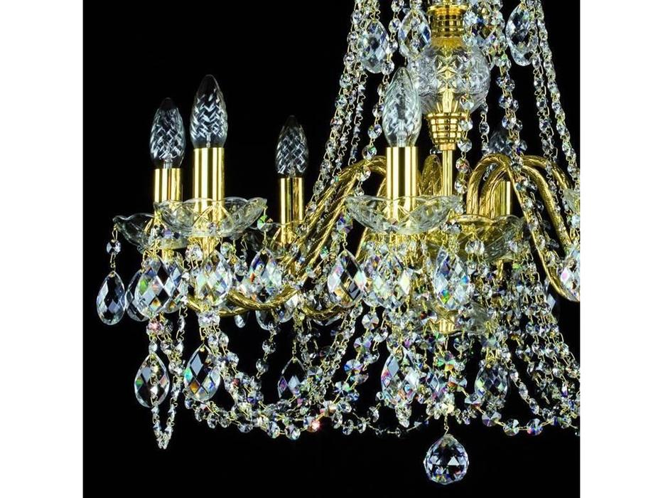 люстра хрустальная Artglass Ariana ARIANA VIII  [ARIANA VIII. CE] шлифованная латунь