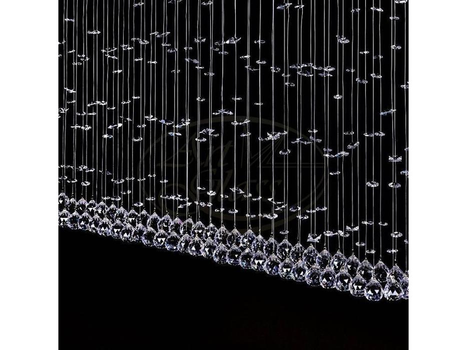 люстра хрустальная Artglass Curtain CURTAIN III  5x25  [CURTAIN III. CE] шлифованная латунь