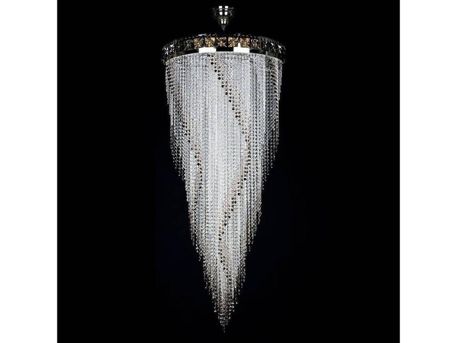 люстра хрустальная Artglass Flame FLAME  [FLAME 700x1600 NICKEL CE] никель
