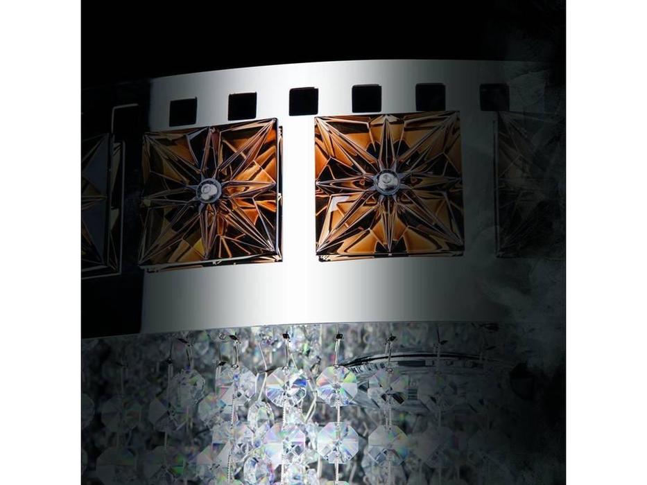 люстра хрустальная Artglass Flame FLAME  [FLAME 700x1600 NICKEL CE] никель