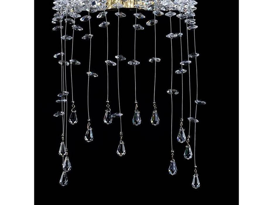 люстра хрустальная Artglass Medea MEDEA  [MEDEA CE] шлифованная латунь