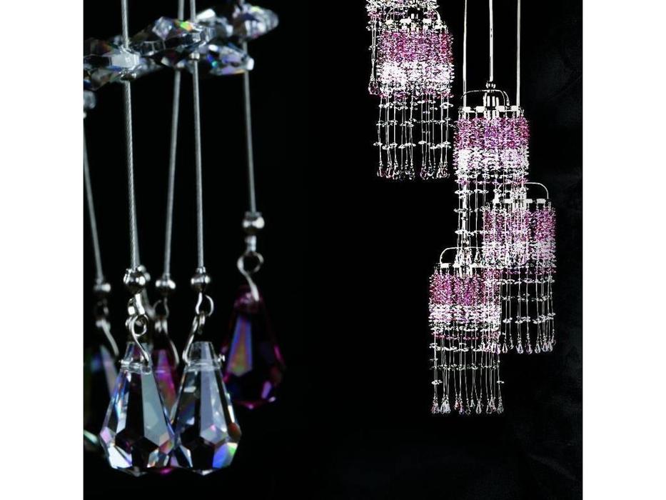 люстра Artglass Small Game SMALL GAME  [SMALL GAME 01-05 CE - COLOUR MIX] никель
