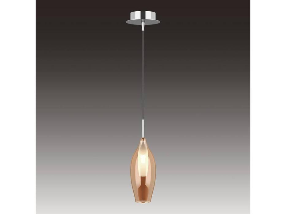 люстра подвесная Lightstar Pentola 1х25W G9  [803023] хром, янтарь