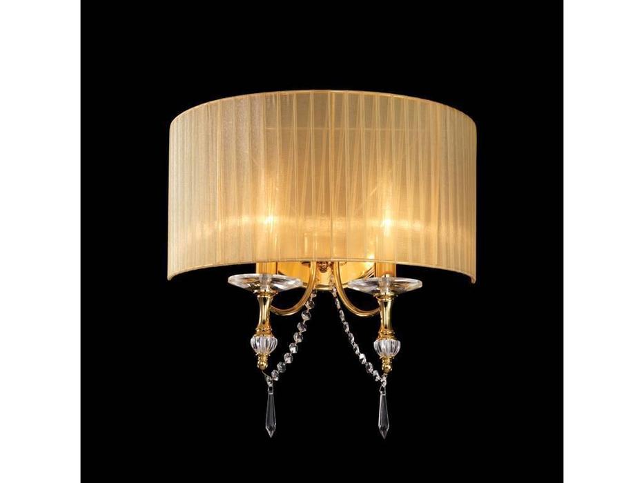 бра Lightstar Paralume 2xE14 max 40W  [725623] золото
