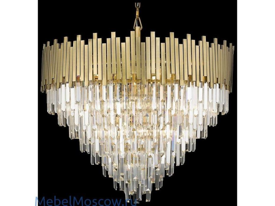 люстра подвесная Wertmark Calogera   [WE137.32.503] antic brass matt