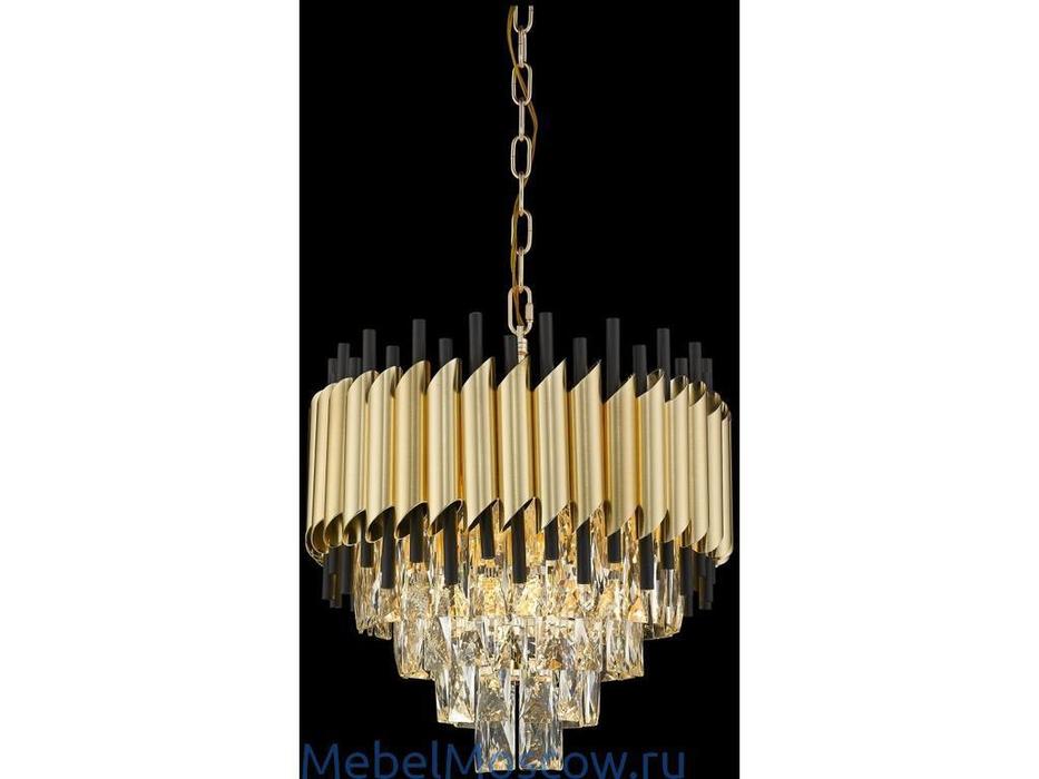 люстра подвесная Wertmark Cartuccia   [WE138.09.403] satin gold, black