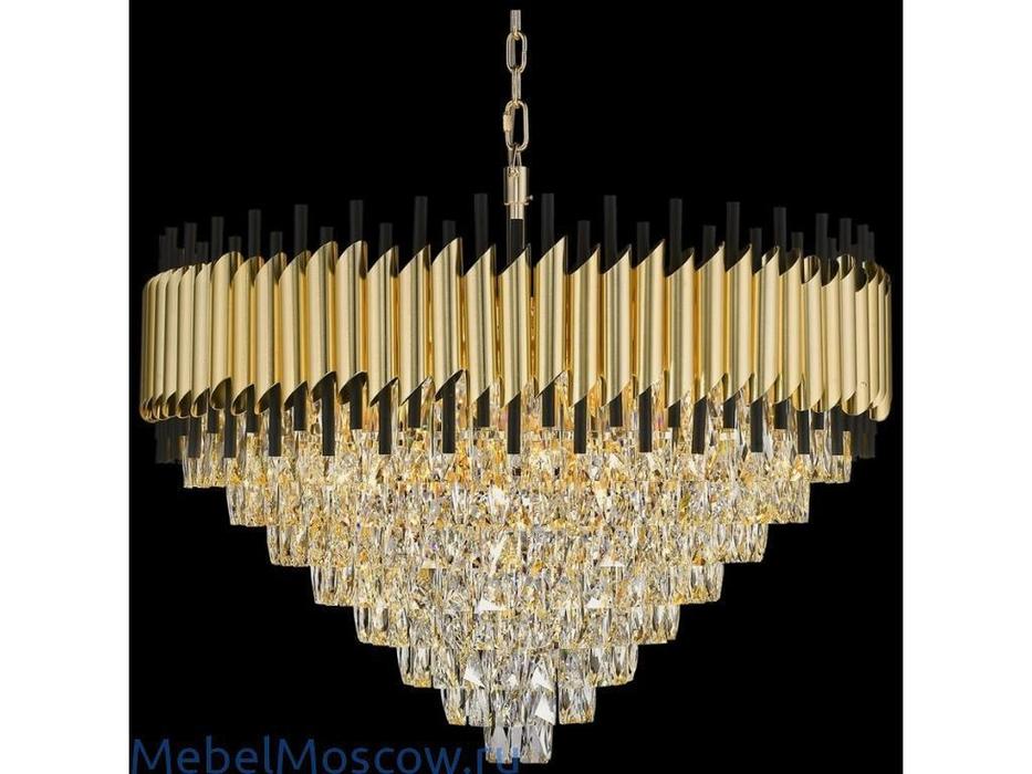 люстра подвесная Wertmark Cartuccia   [WE138.31.023] satin gold, black