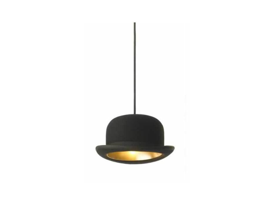 люстра подвесная STG Jeeves Bowler Hat Pendant  [10165] черный, золото