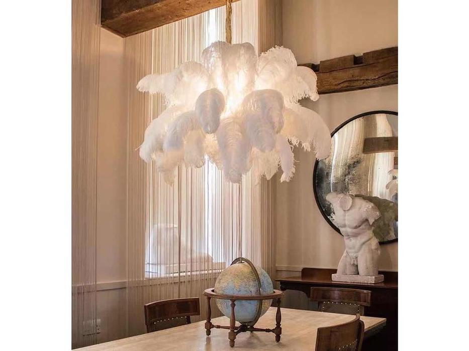 люстра подвесная STG The Feather Floor Lamp   [17956] белый, золото