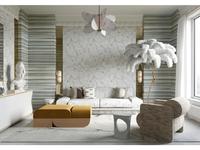 торшер STG The Feather Floor Lamp   [17719] белый, золото