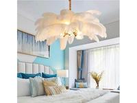 люстра подвесная STG The Feather Floor Lamp   [17956] белый, золото