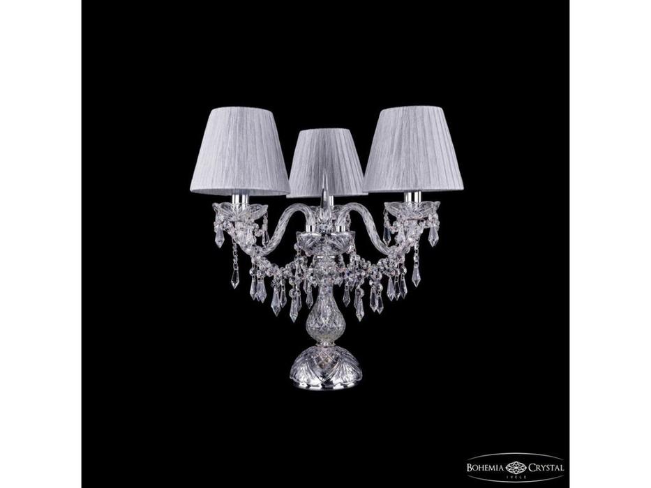 лампа настольная Bohemia Ivele Crystal 1403L/3/141-39 Ni SH6-160   [1403L/3/141-39 Ni SH6-160] светл