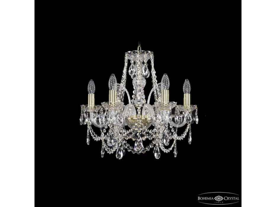 люстра хрустальная Bohemia Ivele Crystal 1411/6/160 G   [1411/6/160 G] прозрачный