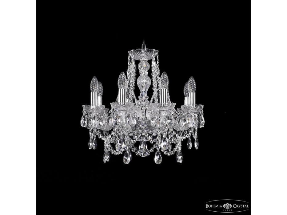 люстра хрустальная Bohemia Ivele Crystal 1411/8/160 Ni   [1411/8/160 Ni] прозрачный