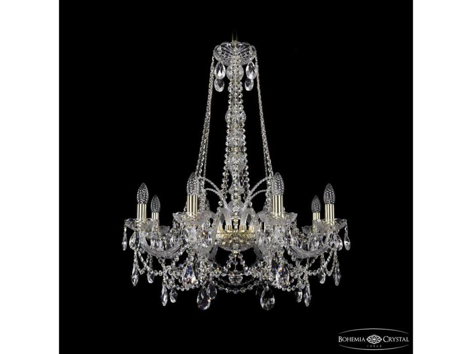 люстра хрустальная Bohemia Ivele Crystal 1411/8/240/h-83 G   [1411/8/240/h-83 G] прозрачный