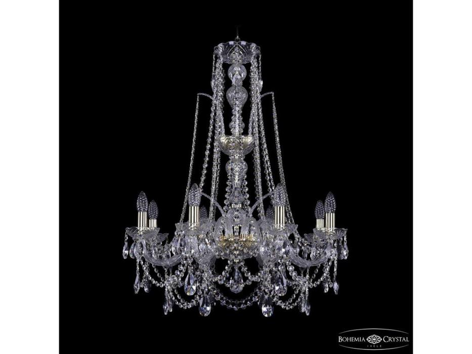 люстра хрустальная Bohemia Ivele Crystal 1411/8/240/XL-83 G   [1411/8/240/XL-83 G] прозрачный
