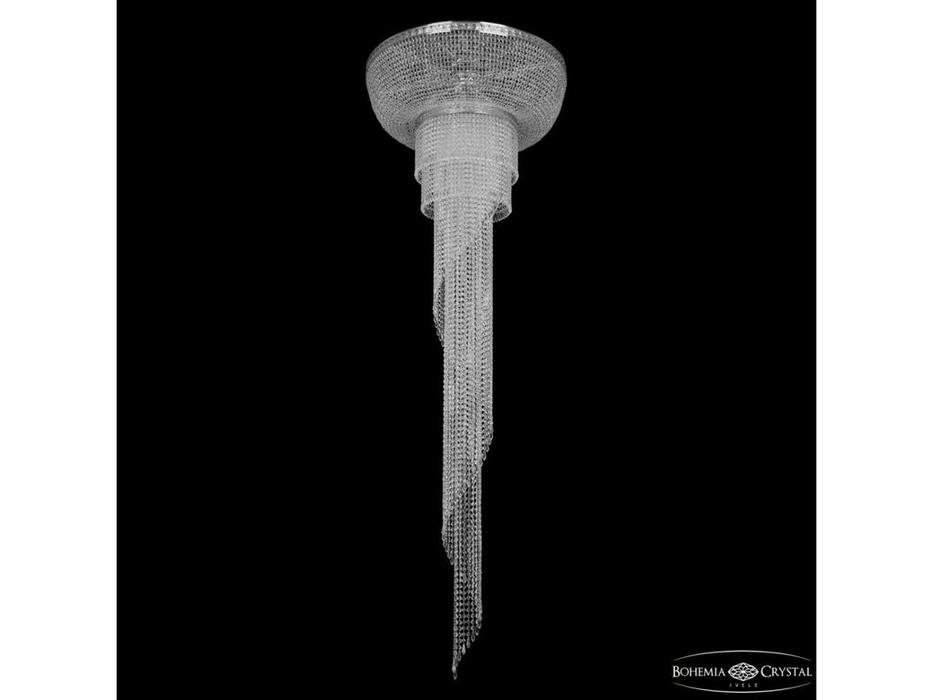 люстра хрустальная Bohemia Ivele Crystal 83221/80IV-250 Ni спираль  [83221/80IV-250 Ni] прозрачный