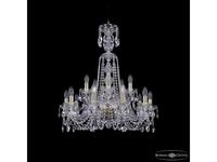 люстра хрустальная Bohemia Ivele Crystal 1402/10+5/240/XL-77 G   [1402/10+5/240/XL-77 G] прозрачный