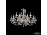 люстра хрустальная Bohemia Ivele Crystal 1402/10+5/300 G   [1402/10+5/300 G] прозрачный