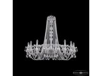 люстра хрустальная Bohemia Ivele Crystal 1402/18/400/h-105 Ni   [1402/18/400/h-105 Ni] прозрачный