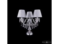 лампа настольная Bohemia Ivele Crystal 1403L/3/141-39 Ni SH6-160   [1403L/3/141-39 Ni SH6-160] светл