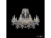 люстра хрустальная Bohemia Ivele Crystal 1411/10/300 G   [1411/10/300 G] прозрачный