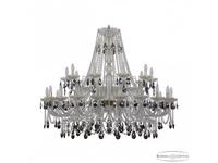 люстра хрустальная Bohemia Ivele Crystal 1411/20+10/460 G K731   [1411/20+10/460 G K731] прозрачный