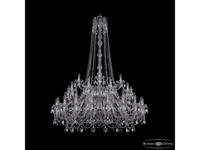 люстра хрустальная Bohemia Ivele Crystal 1411/20+10+5/460/h-175/2d Ni   [1411/20+10+5/460/h-175/2d N