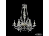 люстра хрустальная Bohemia Ivele Crystal 1411/6/240/h-83 G   [1411/6/240/h-83 G] прозрачный