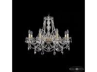 люстра хрустальная Bohemia Ivele Crystal 1411/8/240 G   [1411/8/240 G] прозрачный
