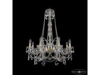 люстра хрустальная Bohemia Ivele Crystal 1411/8/240/h-83 G   [1411/8/240/h-83 G] прозрачный